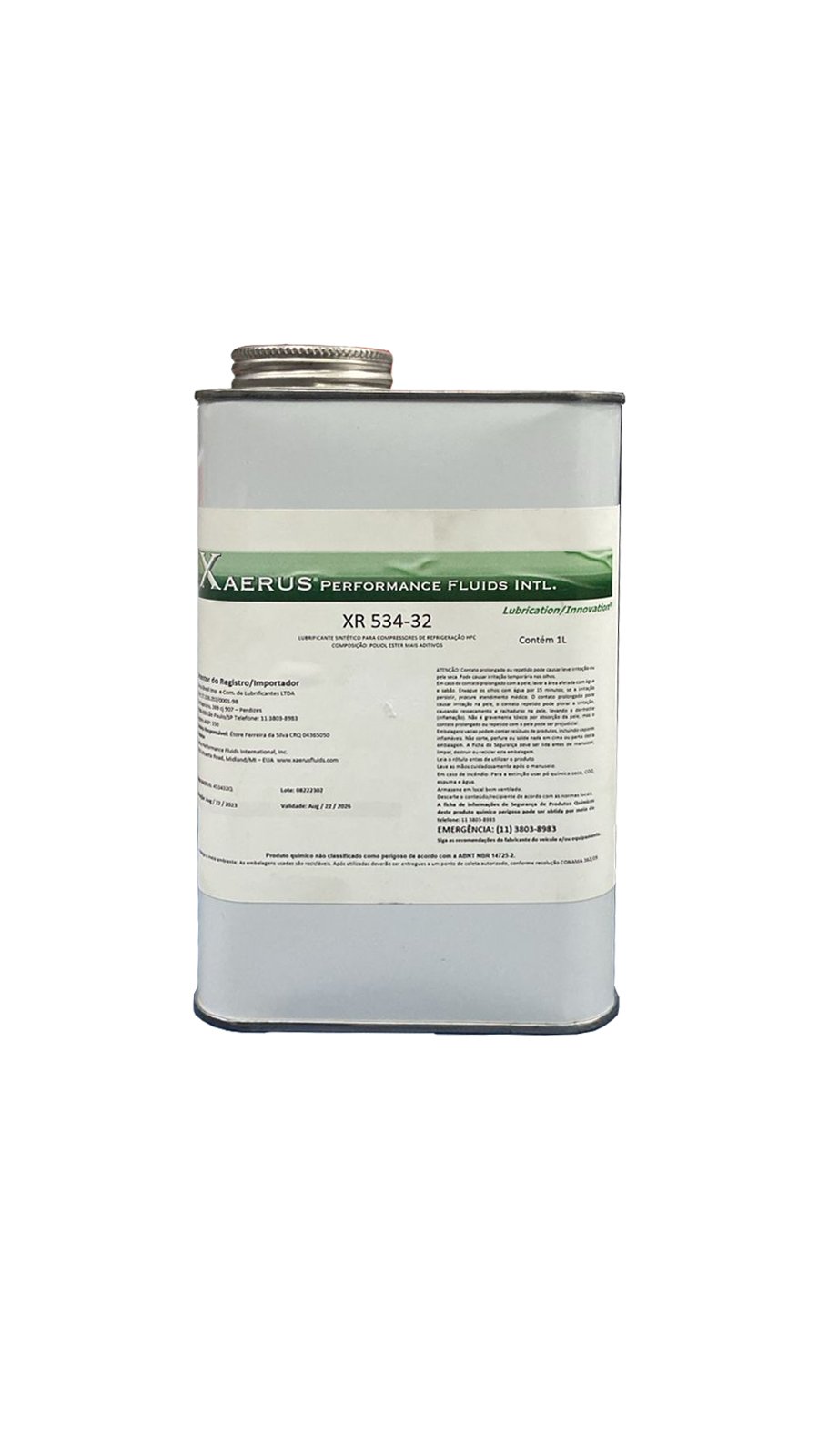 Óleo Sintético XAERUS 1LT XR 534-32 (BSE32 - Ultra32 - 160SZ - 160PZ)
